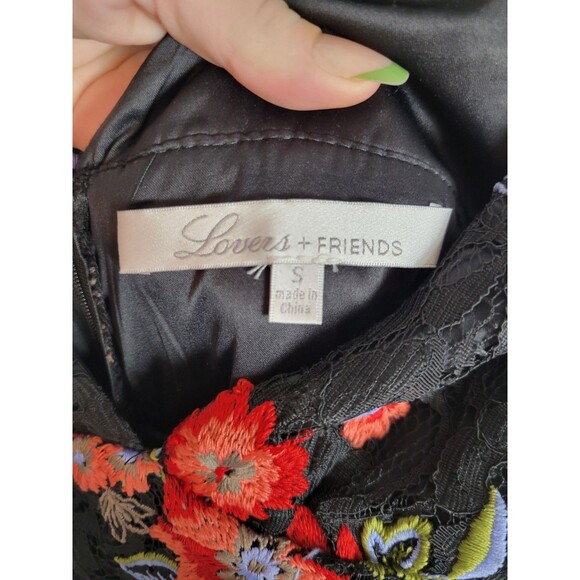 Lovers and Friends Floral Lace Jumpsuit Size S - Picture 4 of 9